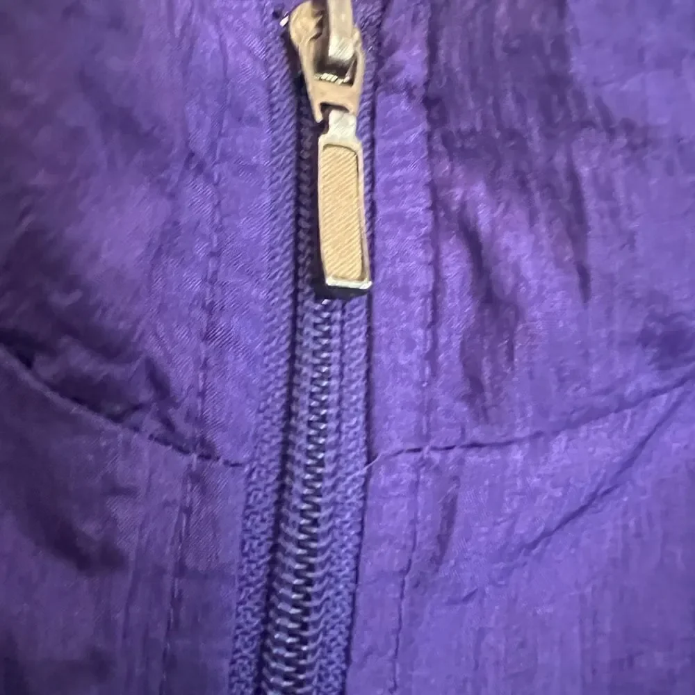 EUC Women’s Vintage Bold Spirit Purple Track jacket w poppy size small jacket.